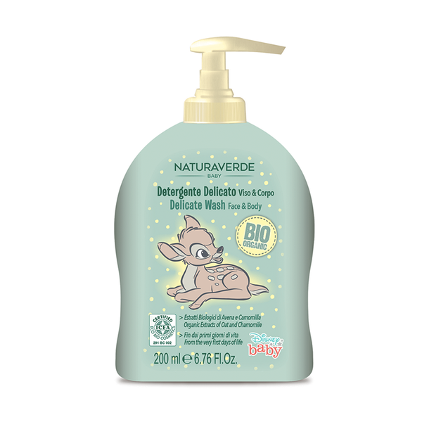 sandaler rekruttere Produktionscenter Naturaverde Øko Disney Baby Delicate Wash Face&Body "Bambi" 200ml - Helsemin