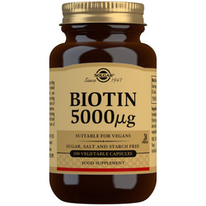 Solgar - Vitamin Biotin 5000ug - 100 Cap