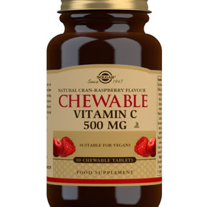 Solgar - Vitamin C Chewable tablet Cranberry/Raspberry flavor 500mg - 90 Chewing loss