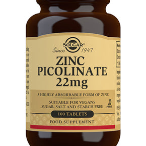 Solgar - Zink Picolinat 22mg - 100 Tab