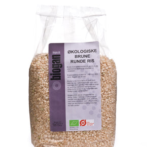 Biogan - Organic Italian Brown Round Rice - 1KG