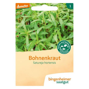 PRE-ORDER - DELIVERY WEEK 9 - Bingenheimer Saatgut - Biodynamic plant seed 2024 - Bean herb