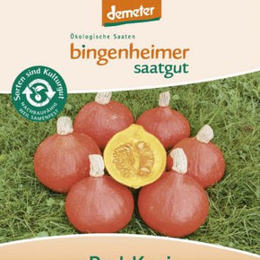 PRE-ORDER - DELIVERY WEEK 9 - Bingenheimer Saatgut - Biodynamic Plant Seed 2024 - Hokkaido Pumpkin Red Kuri