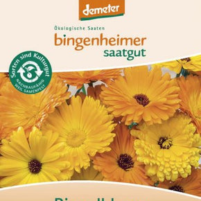 PRE-ORDER - LEVERING UGE 9 - Bingenheimer Saatgut - Biodynamisk plantefrø 2024 - Blomsterfrø - Morgenfrueblomst Calendula