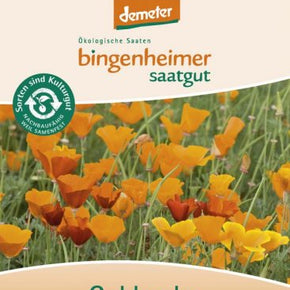PRE-ORDER - DELIVERY WEEK 9 - Bingenheimer Saatgut - Biodynamic plant seeds 2024 - Flower seeds - Golden Poppies