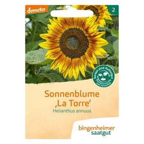 PRE-ORDER - DELIVERY WEEK 9 - Bingenheimer Saatgut - Biodynamic plant seed 2024 - Sunflower flower "La Torre"