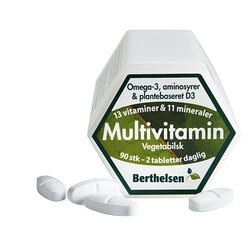 Berthelsen - Vegansk Multivitamin - 90 tab