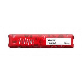 Vivani Chokolade - Chokoladebar Vaffel og Praliné - 40 Gram - ØKO
