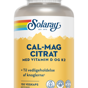 Solaray, Cal-Mag m. 25 mcg D + 50 mcg K2, 240 kap