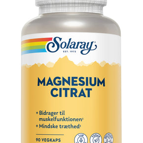 Solaray, Magnesium Citrat, 90 kap