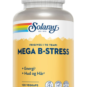 Solaray, Mega B-Stress, 120 chap