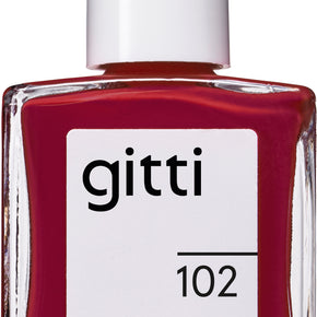 Gitti - Vegan Nail Polish No. 102 Classic Red - 15ml