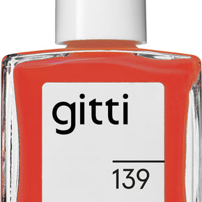 Gitti - Vegan Nail Polish No. 139 Fiery Orange Red - 15ml