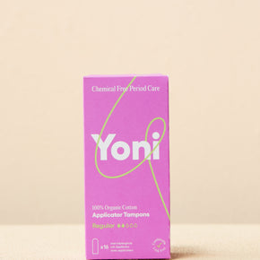 Yoni - Organic Tampons - Regulær med hylster 16 stk