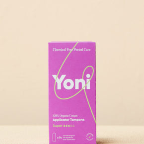 Yoni - Organic Tampons - Super with sheath 14 pcs