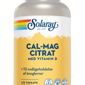 Solaray, Calcium Magnesium Citrat m. D-vit., 270 kap