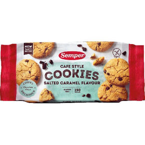 Semper, Cookies with salted caramel & chocolate gluten-free, 150 g