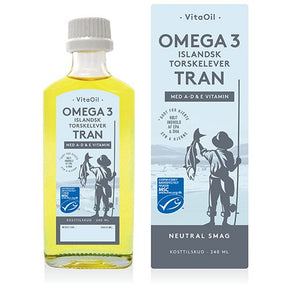 Islandsk tran Omega 3, 240 ml