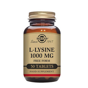 Solgar - L-Lysine Amino Acid 1000mg - 50 Tablets