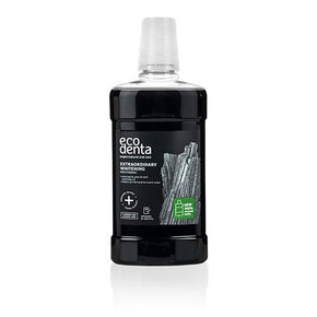 ecodenta, Mouthwash Whitening with black charcoal, 500 ml