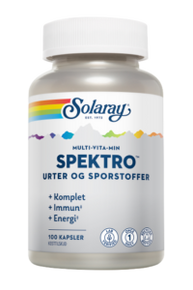 Solaray, Spektro Multi-Vita-Min with iron and K2, 100 chap
