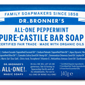 Dr. Bronner Bar Soap Peppermint 140 g