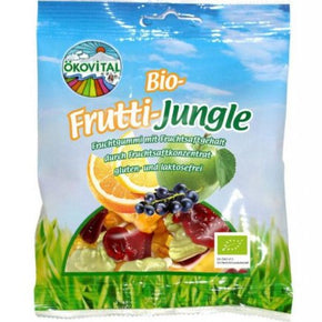 Ökovital Vegansk Jungle Frugt Vingummi - 100 Gram - ØKO