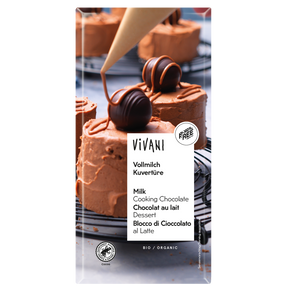 Vivani Chokolade - Smelte mælkechokolade  - 200 Gram - ØKO