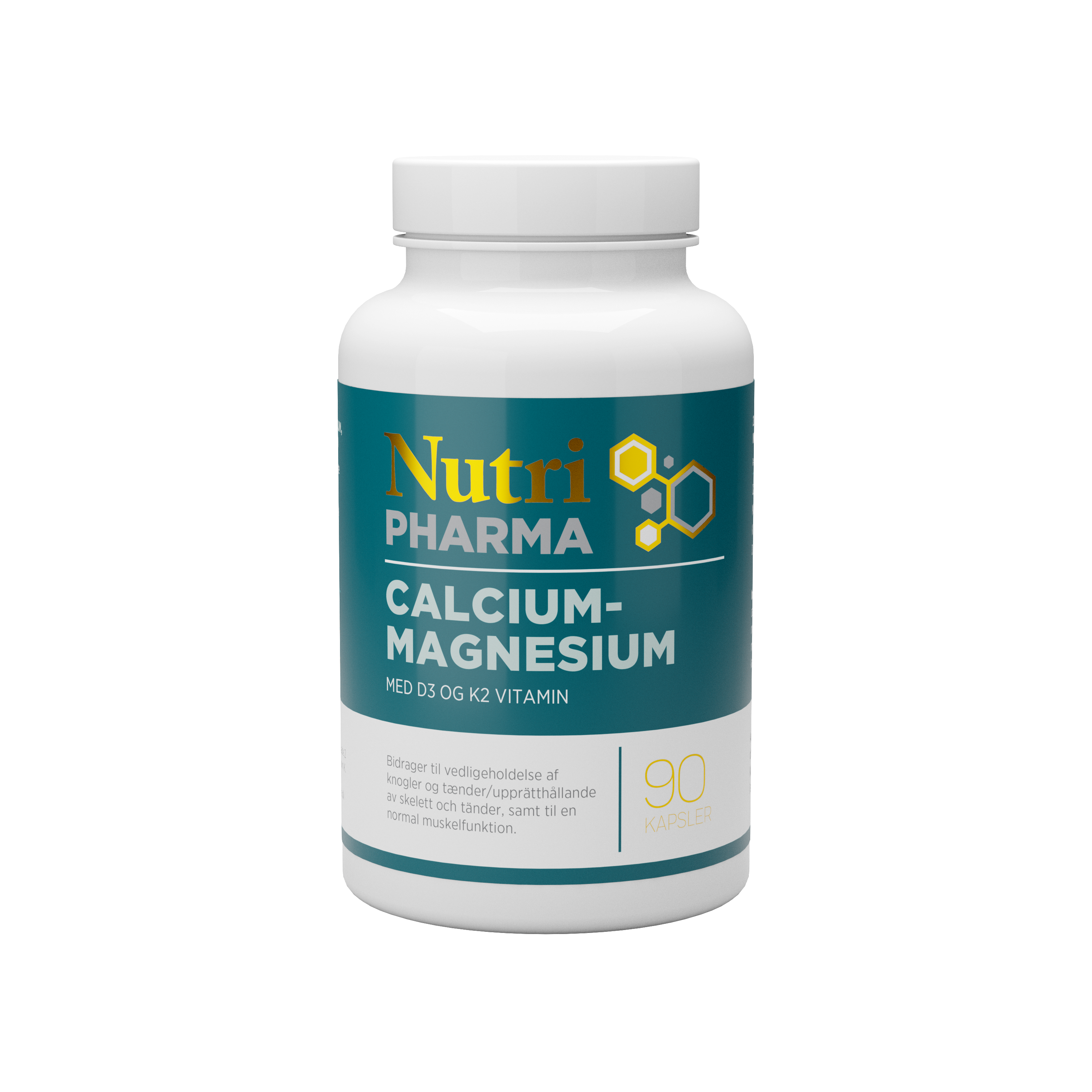 Duplikering Somatisk celle eksekverbar NutriPharma Calcium-Magnesium med D og K2-vitamin 90 kap - Helsemin