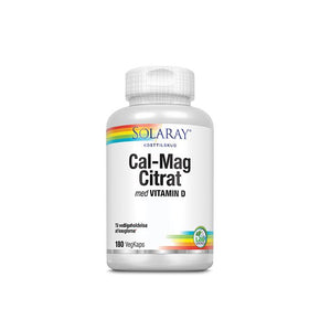 Calcium Magnesium Citrate with Vitamin D, 180 kap. Solaray