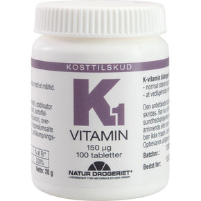 Natur-Drogeriet, K1-vitamin 150 mcg, 100 tab